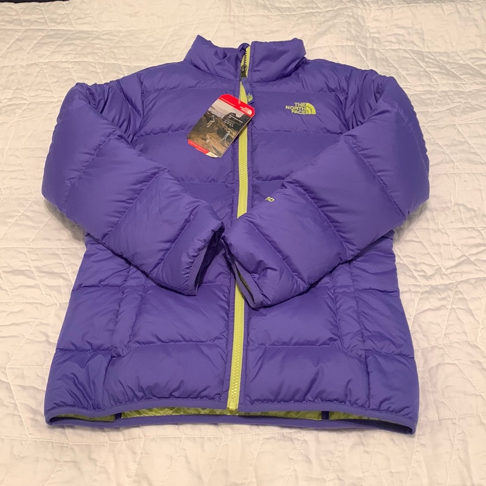 Girls 14-16 The North Face Purple Puffer/Jacket, New with Tags